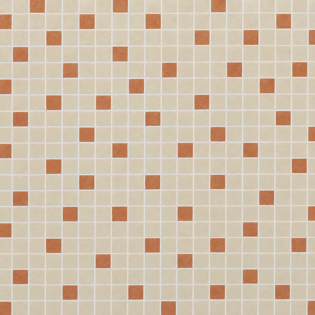Mosaic, Clay wallpaper, flat swatch