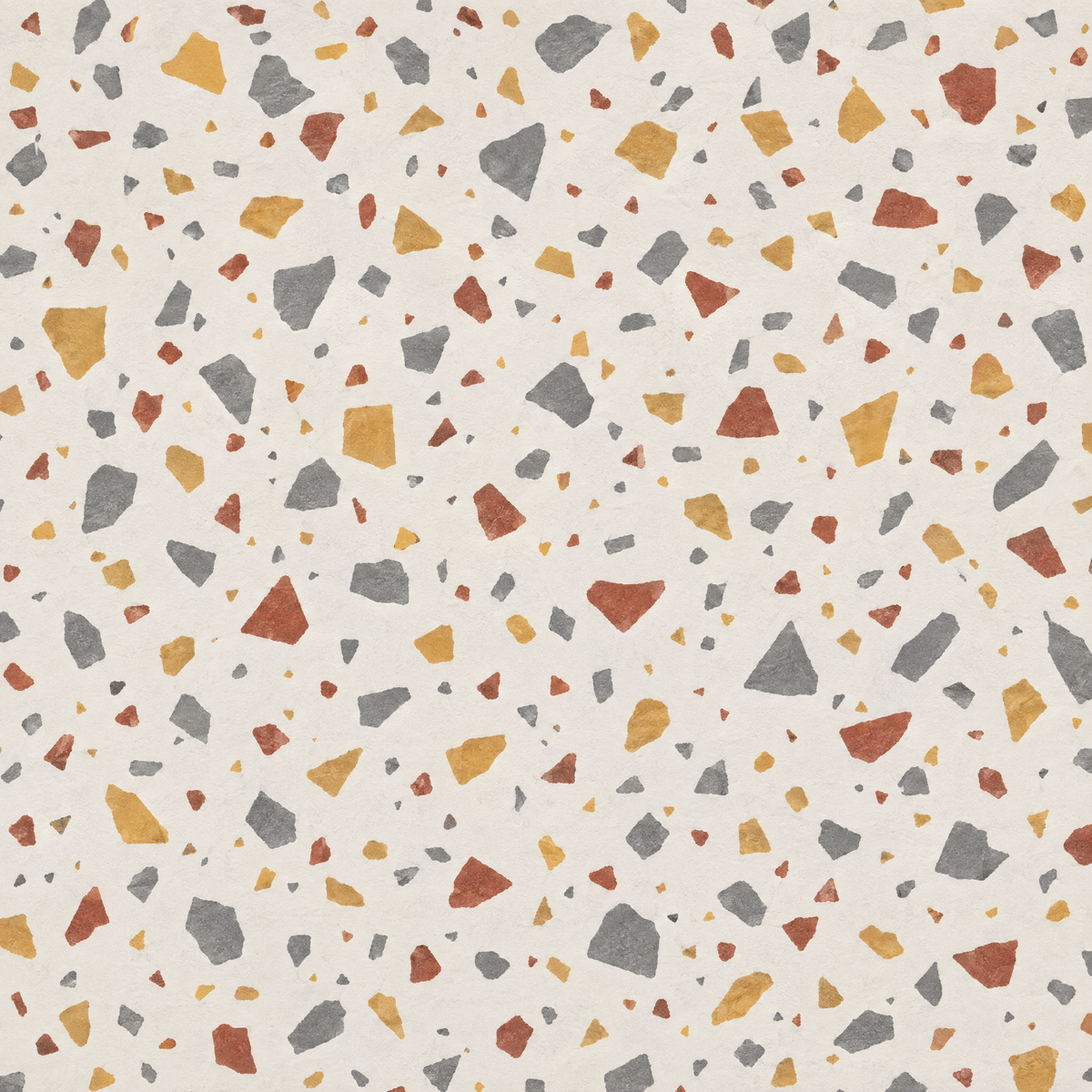Terrazzo, Chalk wallpaper, flat swatch